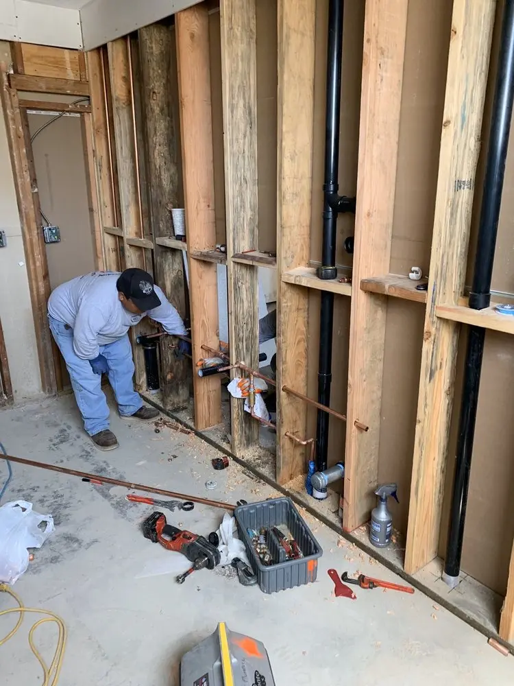 Commercial rough-in plumbing for Water Heater Replacement in Asbury Lake